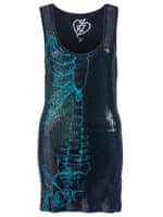 Wishbone Sequinned Black Dress (by Iron Fist )