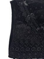 Womens Black Lace and Velvet Goth Handbag (by Sinister)