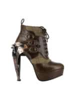 Womens Oxford Brown Ankle Boots